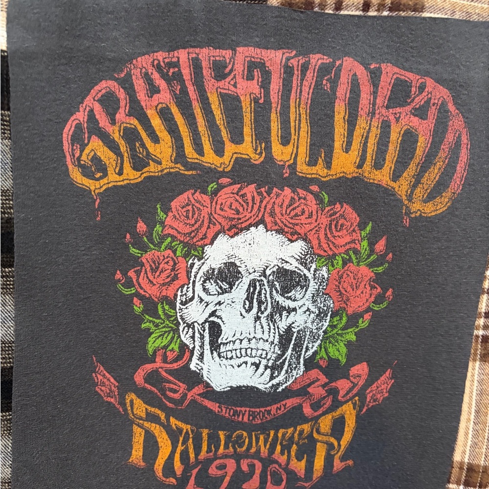 Women’s Upcycled Band Flannel featuring 1970 Grateful Dead Graphic